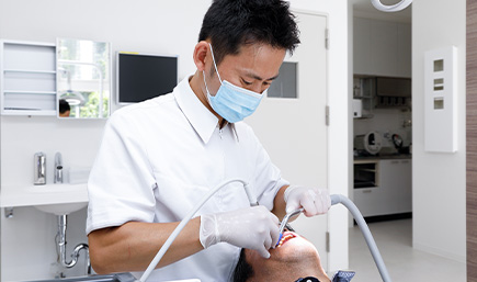 痛みのない、怖くない治療 治療の流れ